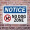 Signmission No Dog Zone, 10 in W x Rectangle, Plastic OS-2PACK-NS-P-710-L-14487 - alternate 8
